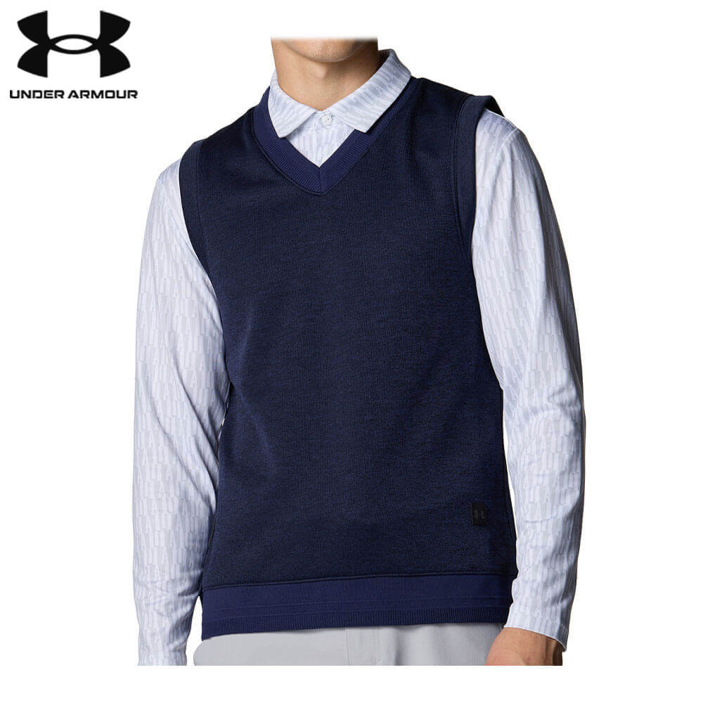 391【美品】大きいサイズ アンダーアーマーコールドギア リアクターゴルフベスト UNDER ARMOUR コールドギア リアクター ゴルフ ベスト メンズ L 391
