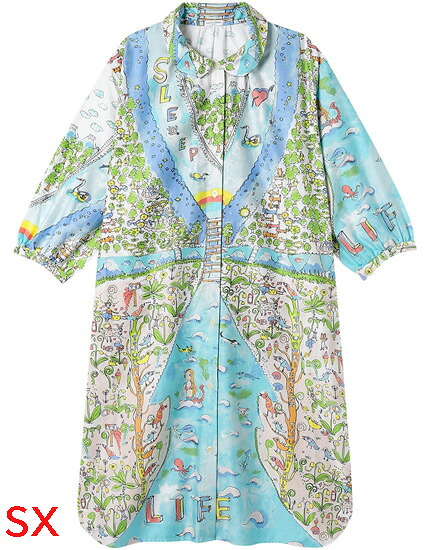 10%OFF!!【tsumori　chisato　sleep】ツモリチサト 【綿１００％】サテン　ソフトな肌ざわり ワンピース