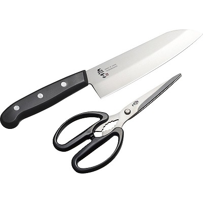 送料無料 送料込 燕三 三徳包丁＆キッチンハサミ EM-069 内祝い お返し 出産内祝い 結婚内祝い 御祝 お中元 入学 香典返し 粗供養 お彼岸 お供え 御供 快気祝い 快気内祝