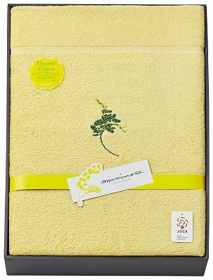ミアミモザ オーガニックコットン タオルケット ミモザイエロー MM41505 内祝い お返し 出産内祝い 結婚内祝い 香典返し 粗供養 お彼岸 お供え 御供 初盆志 父の日 快気祝い 快気内祝|AGコーポレーション