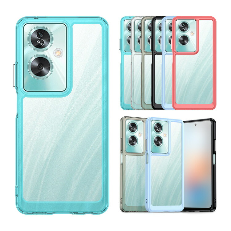 楽天市場】OPPO A79 5G ケース 耐衝撃 透明ケース 側面TPU+PC