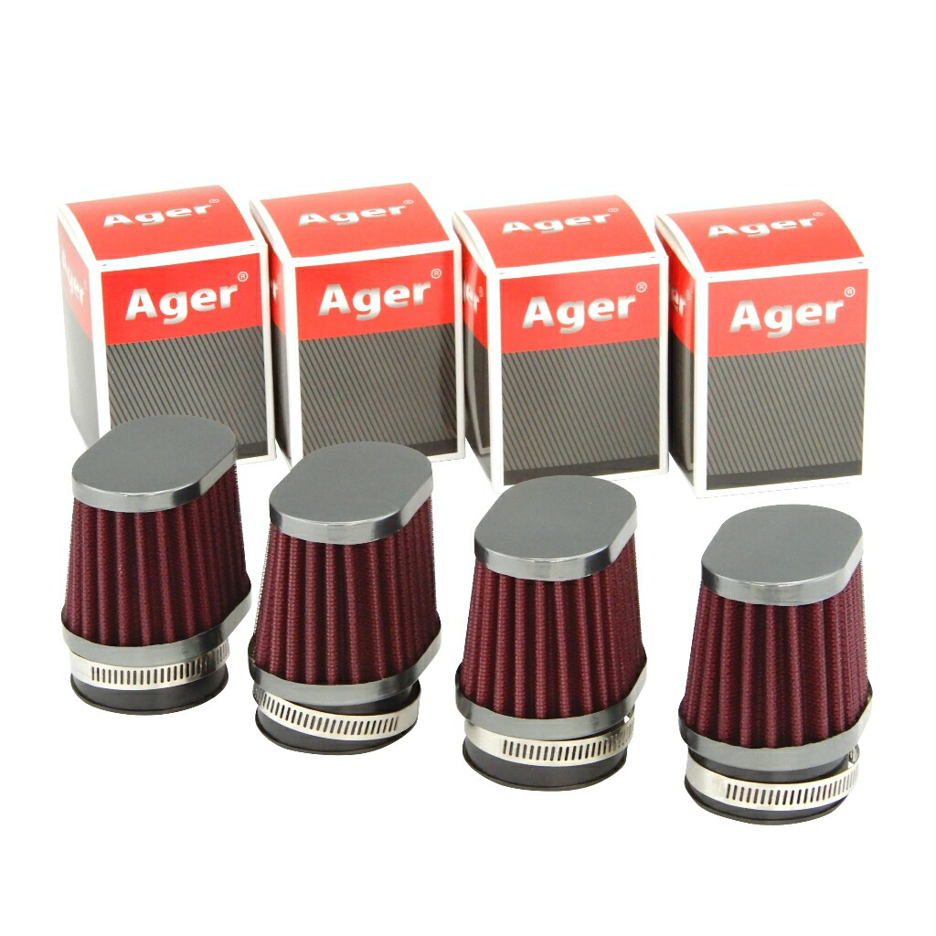 楽天市場】Ager パワーフィルター オーバル 48mm レッドx