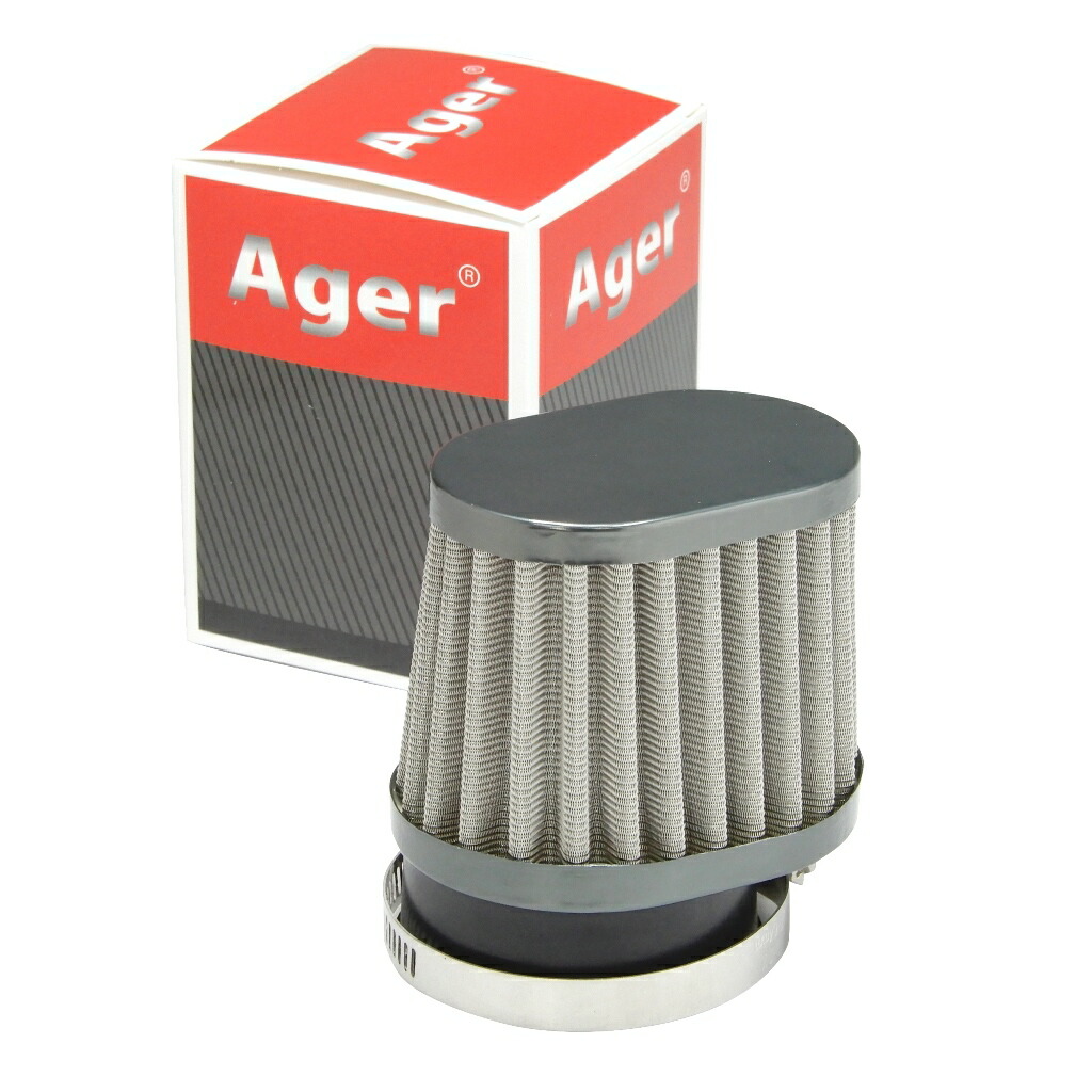 楽天市場】Ager パワーフィルター オーバル 48mm ブラックx