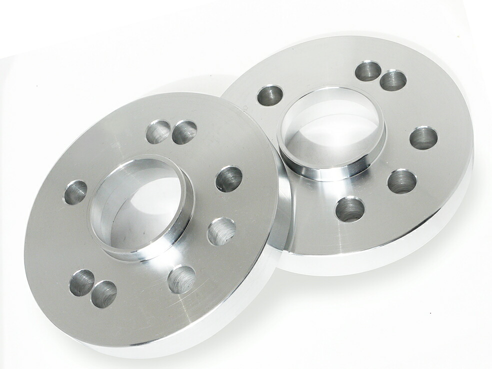 4穴&5穴 PCD98 厚み 20mm ハブ径58Φ アルミスペーサー 2枚組 4H/5H PCD98 58.1φ