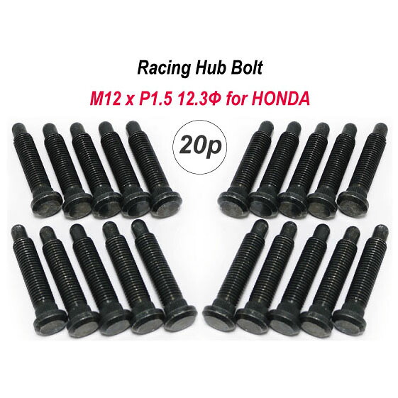 ホンダ用 10mm ロング レーシングハブボルト M12xP1.5　20本セット 日本製｜Ａ・ＷＯＲＫＳ 12,320円