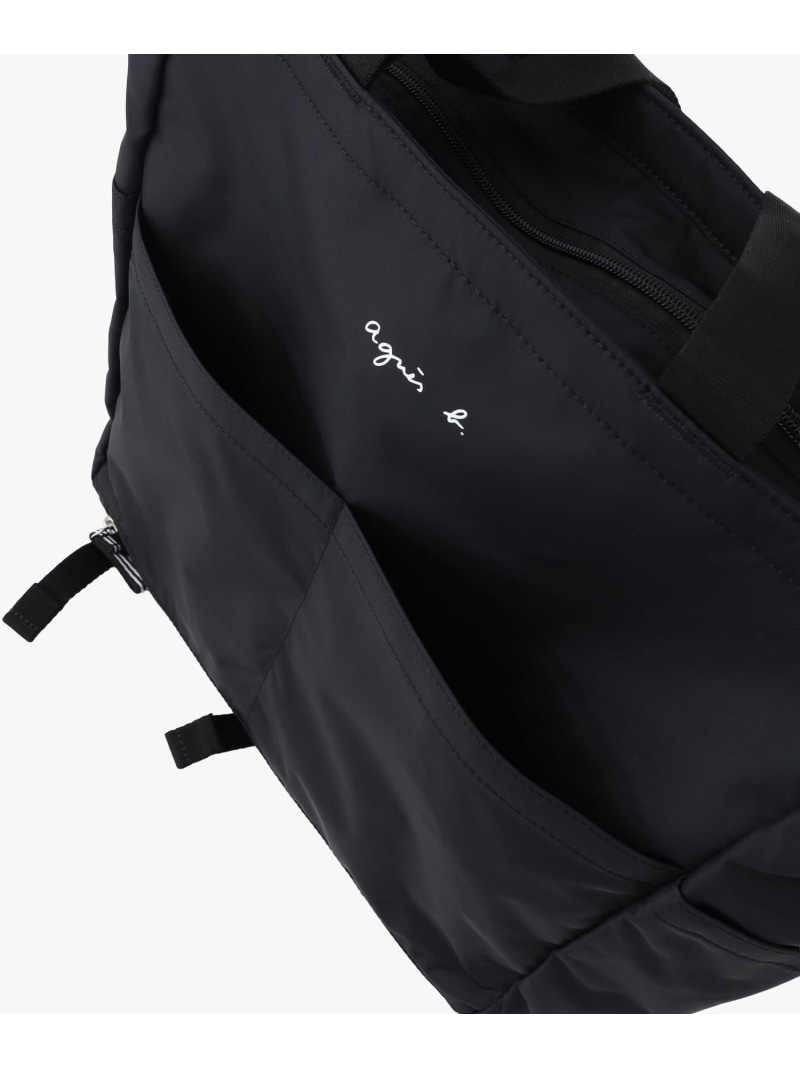 agnes b. ENFANT AC12 E BAG ロゴペアレンツバッグ