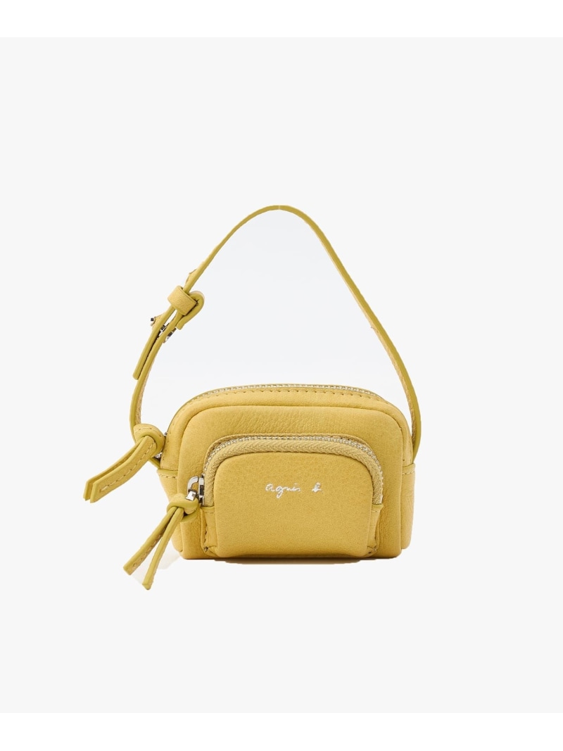 【SALE／37%OFF】レザー チャーム "Angele" ABA02-01 agnes b. VOYAGE アニエスベー 財布・ポーチ・ケース その他の財布・ポーチ・ケース イエロー【RBA_E】【送料無料】[ Fashion]｜agnes b.