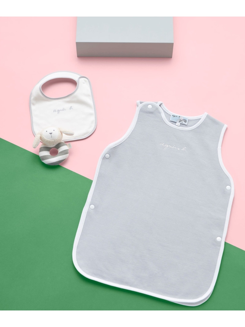 WEB限定 GIFT BOX SET ベビーギフトボックス 3点セット agnes b. ENFANT アニエスベー マタニティウェア・ベビー用品 ベビーギフト グレー【送料無料】[ Fashion]｜agnes b. 9,662円
