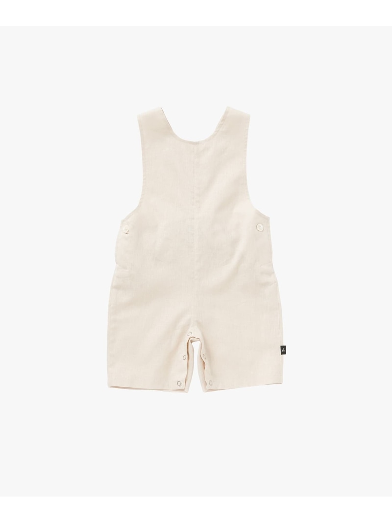 ベビー コットンリネン ノースリーブ サロペット agnes b. ENFANT アニエスベー パンツ その他のパンツ ベージュ【送料無料】[ Fashion]