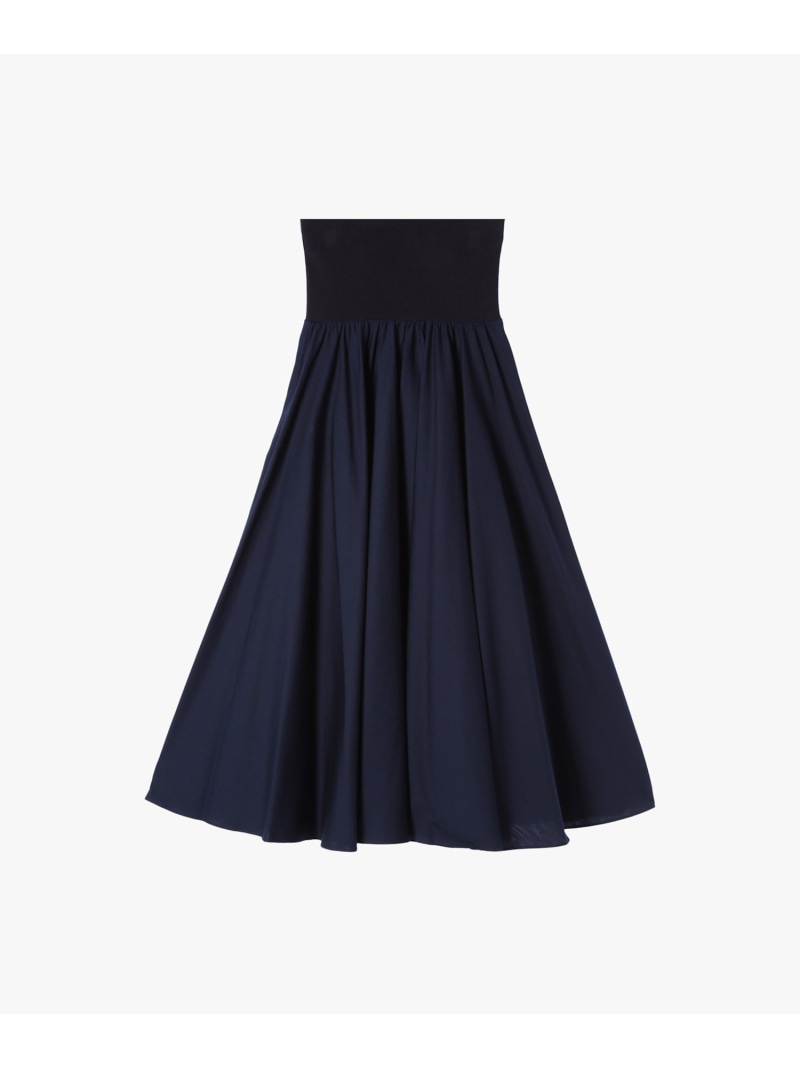 【早い者勝ち！】アニエスべー　ロングスカート フォトプリント ギャザー ロングスカート 