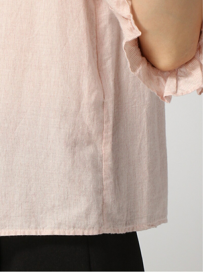 To B By Agnes B W Wq99 ストライプブラウス Agnes B アニエスベー シャツ ブラウス 七分袖シャツ 送料無料 Rakuten Fashion Kanal9tv Com