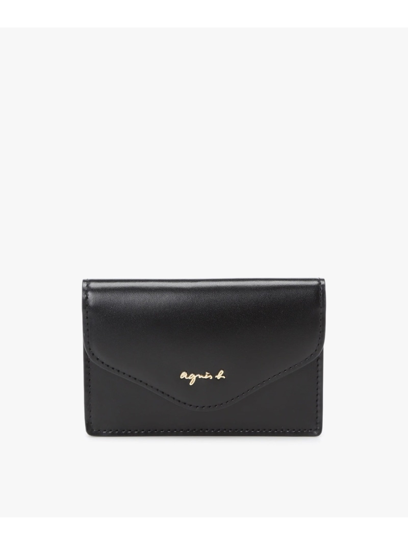 レザー カードケース "ava" TAW02A-03 agnes b. VOYAGE アニエスベー ファッション雑貨 その他のファッション雑貨 ブラック【送料無料】[ Fashion]｜agnes b.