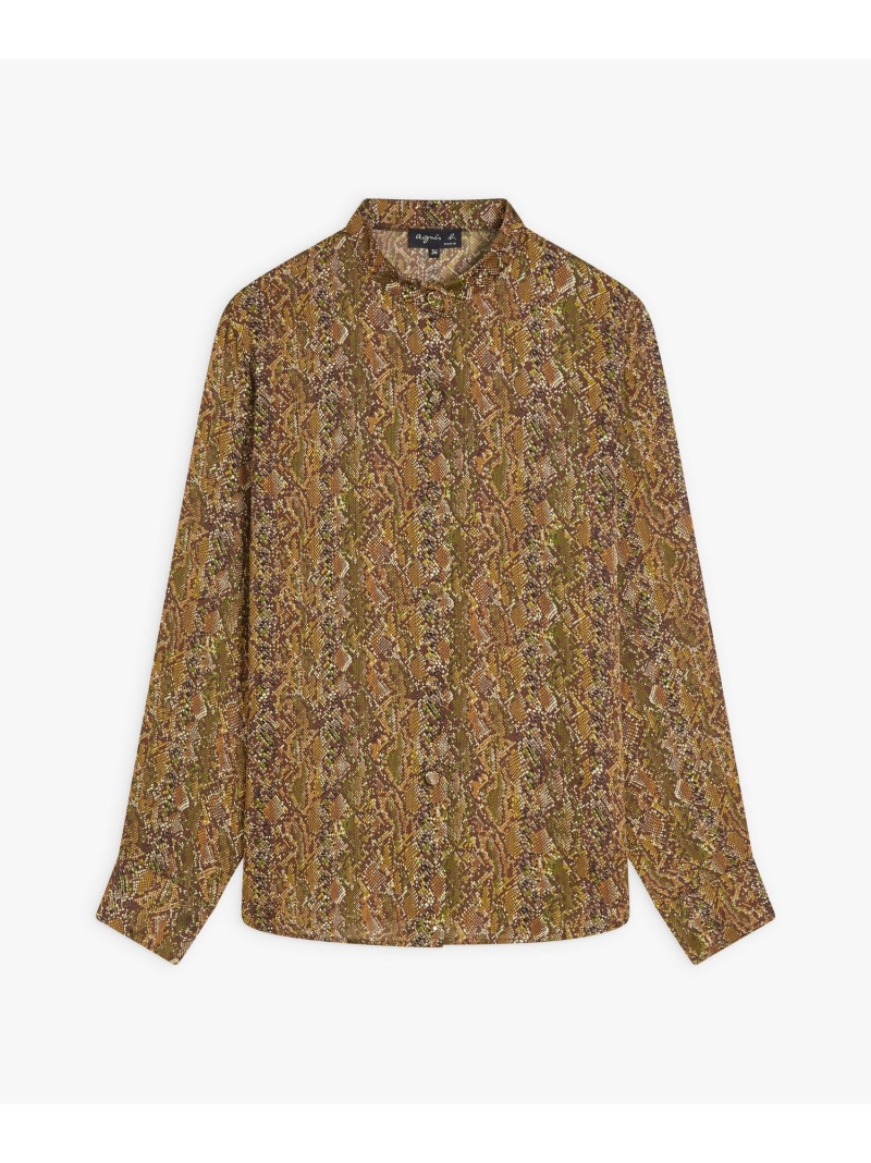 【SALE／64%OFF】IDG5 CHEMISE ブラウス agnes b. FEMME アニエスベー トップス シャツ・ブラウス ブラウン【RBA_E】【送料無料】[ Fashion]｜agnes b. 9,425円