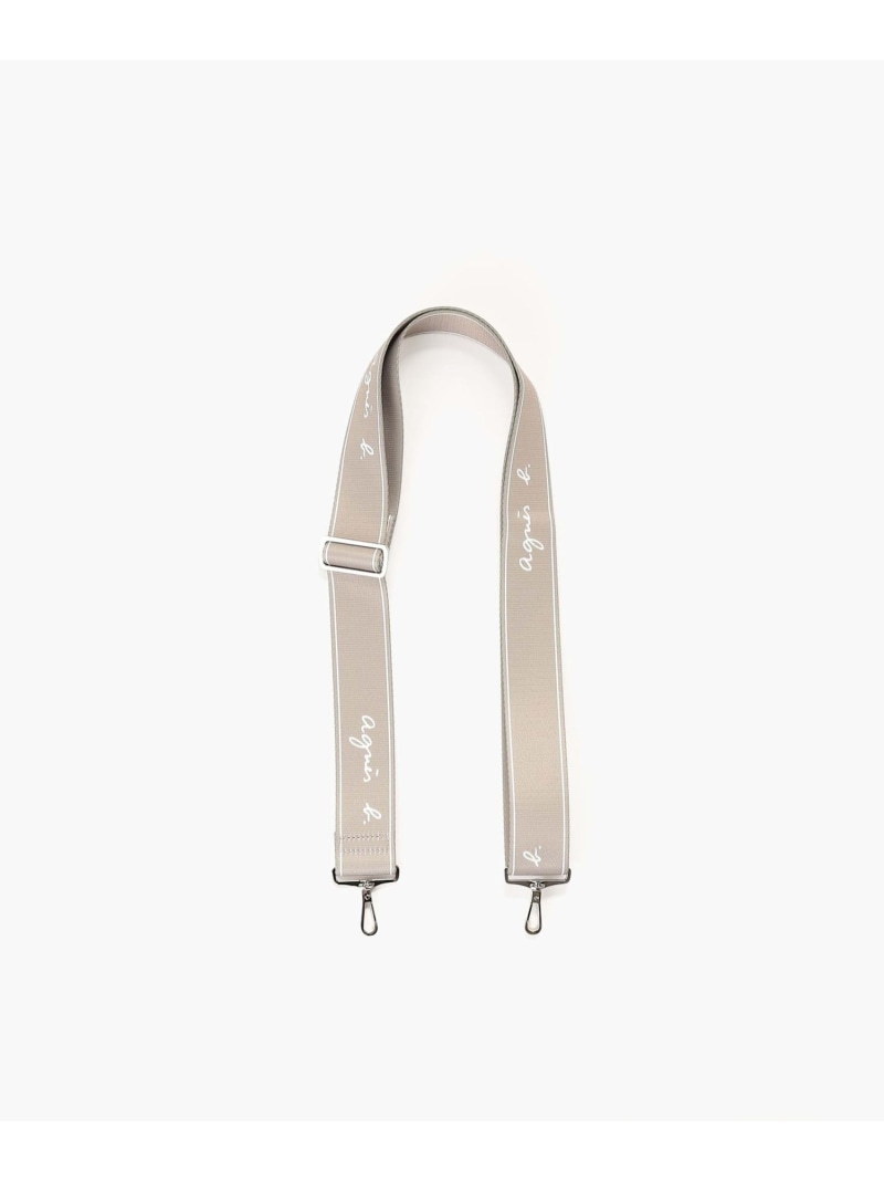 ロゴバッグベルト NA09-01 agnes b. VOYAGE アニエスベー 御徒面子 余分の物の御徒面子 ベージュ【貨物輸送無料】[ Fashion]
