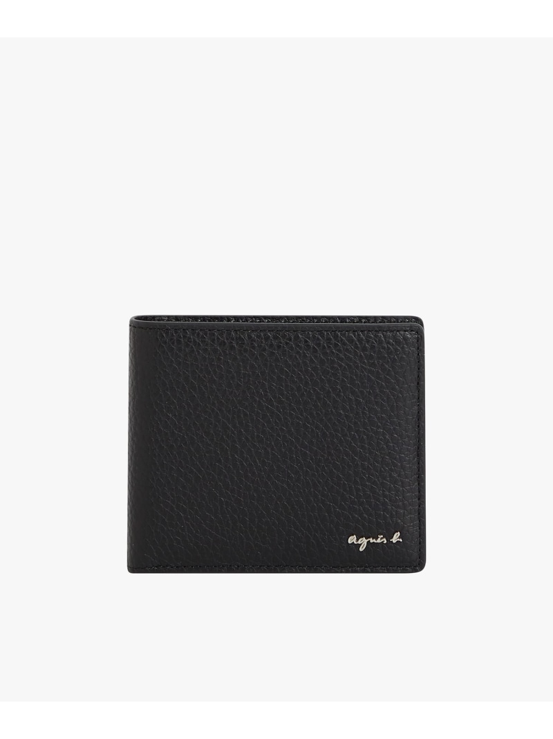レザー 二つ折り ウォレット ABH05-01 agnes b. VOYAGE アニエスベー 財布・ポーチ・ケース 財布 ブラック【送料無料】[ Fashion]｜agnes b.