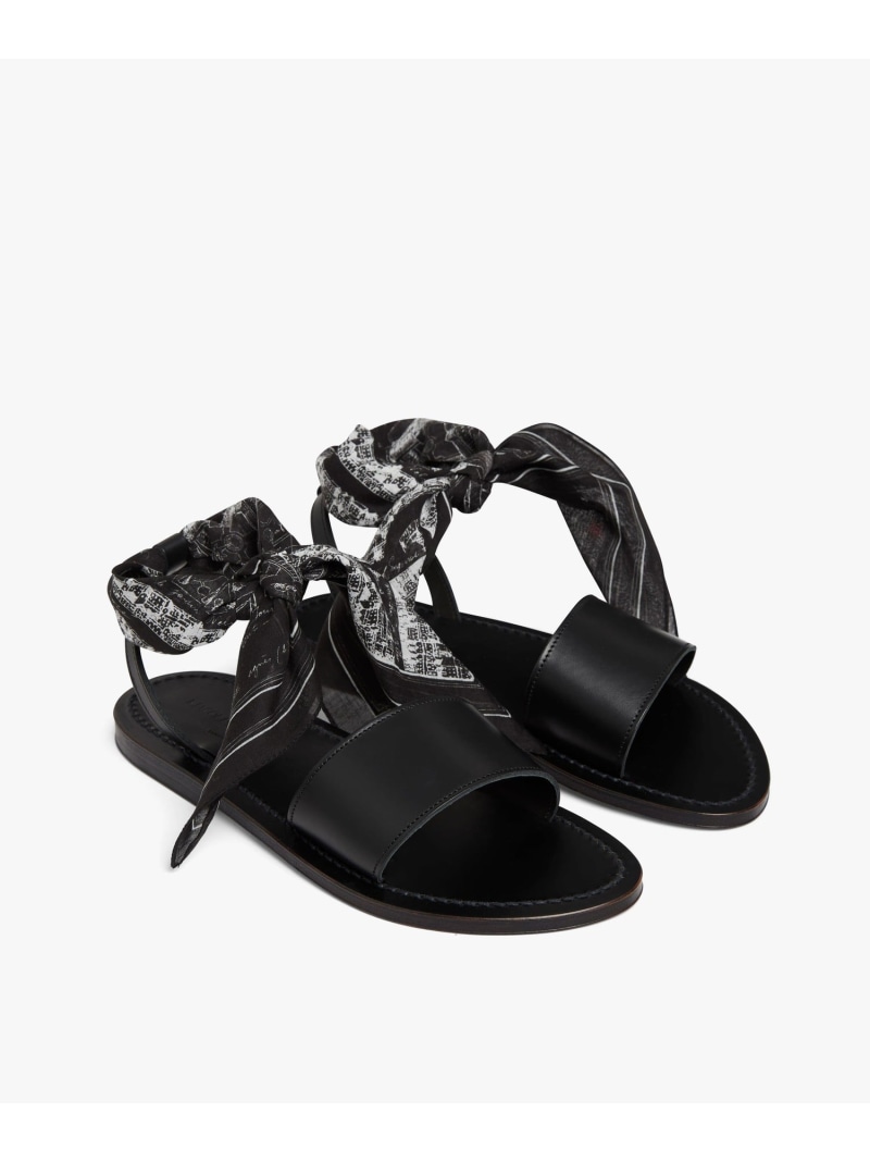【SALE／64%OFF】agnes b. * K.Jacques レザー サンダル "Promethee" agnes b. FEMME アニエスベー シューズ・靴 サンダル ブラック【RBA_E】【送料無料】[ Fashion]｜agnes b.