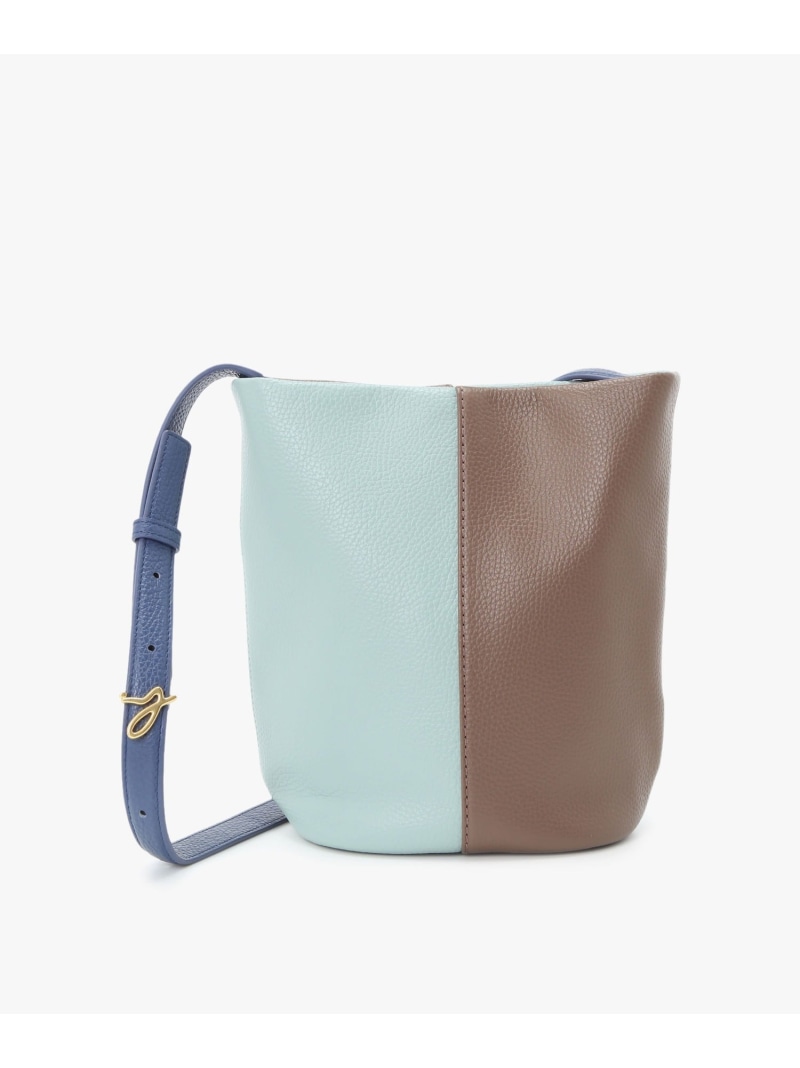 レザー スモール ショルダーバッグ ABS15-01 agnes b. VOYAGE アニエスベー バッグ ショルダーバッグ ブルー【送料無料】[ Fashion]