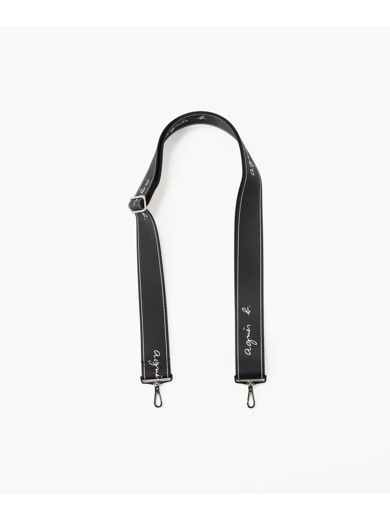 ロゴバッグベルト NA09-01 agnes b. VOYAGE アニエスベー バッグ その他のバッグ ブラック【送料無料】[ Fashion]
