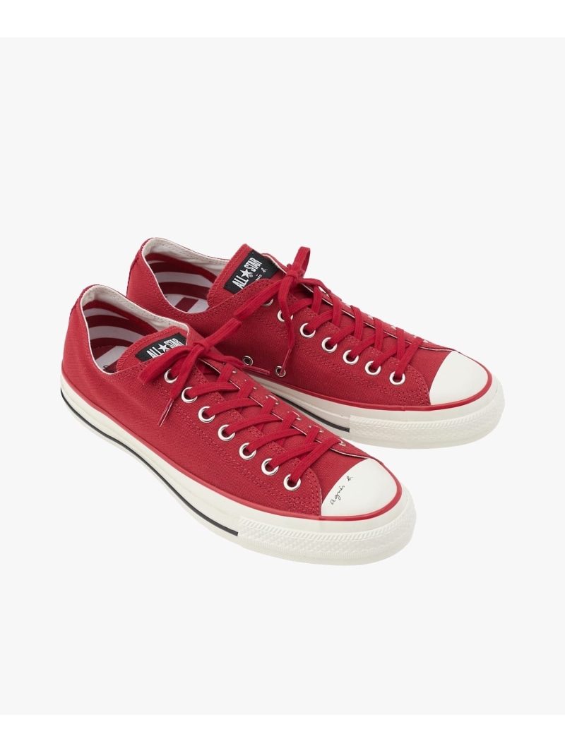 agnes b. * CONVERSE メンズ コンバース ALL STAR AGED OX agnes b. HOMME アニエスベー シューズ・靴 スニーカー レッド【送料無料】[ Fashion]｜agnes b.