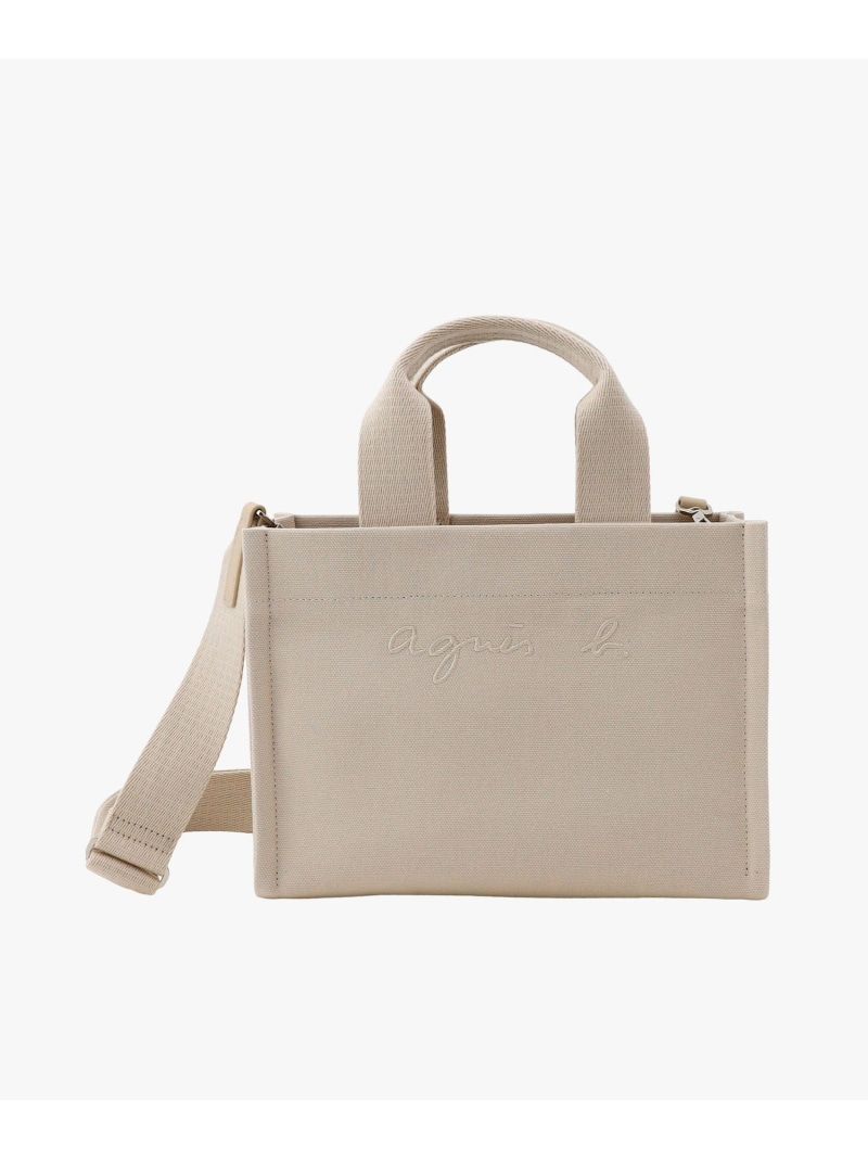 2wayトートバッグ TAS11-01 agnes b. VOYAGE アニエスベー 御徒面子 トートバッグ ベージュ【貨物輸送無料】[ Fashion]