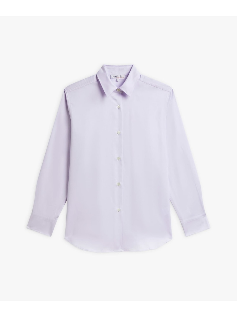 【SALE／55%OFF】コットンツイル 長袖 シャツ "Saori" agnes b. FEMME アニエスベー トップス シャツ・ブラウス パープル【RBA_E】【送料無料】[ Fashion]｜agnes b. 14,969円