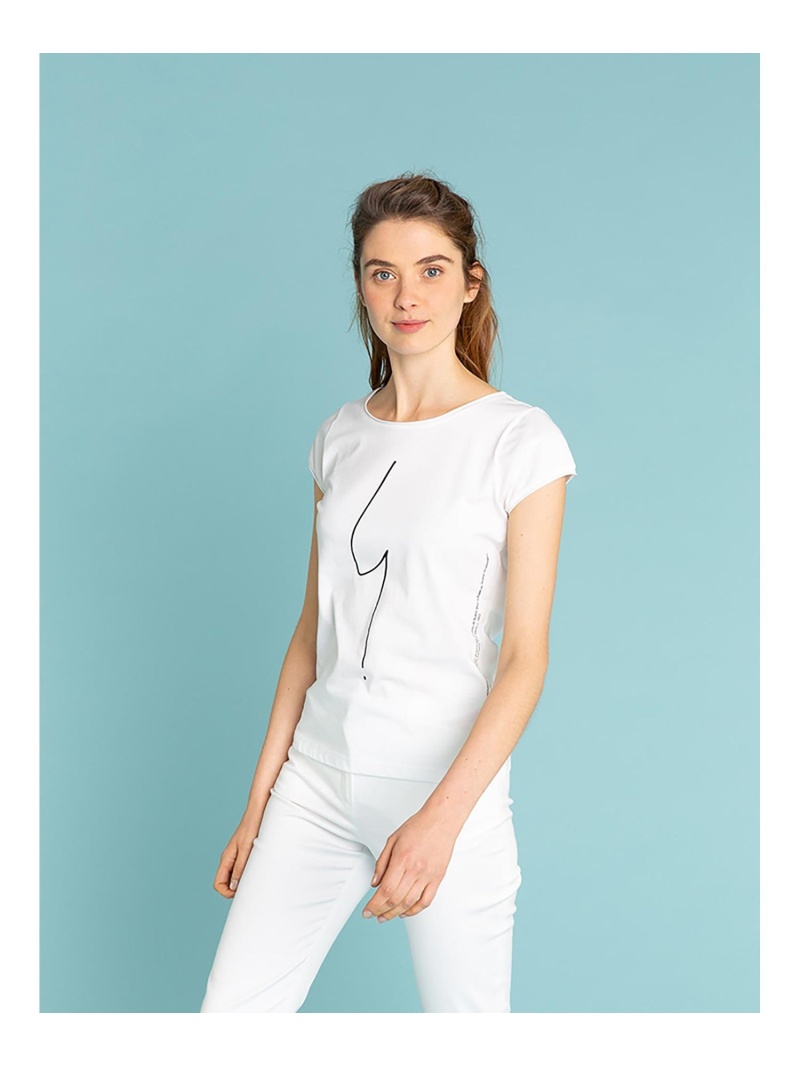 【楽天市場】SE30 TS ポワンディロニーTシャツ agnes b. FEMME アニエスベー トップス カットソー・Tシャツ ホワイト