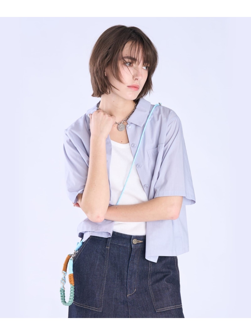ボックスカット 半袖 シャツ To b. by agnes b. アニエスベー トップス シャツ・ブラウス ブルー【送料無料】[ Fashion]