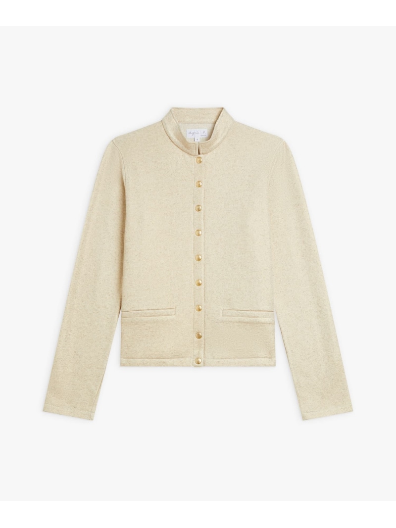 【SALE／40%OFF】リネン 綿織物 メルトン 照明ランプ色つや 上衣 \"Tambourin\"" agnes b. FEMME アニエスベー ジャケット・アウター 余分の物のジャケット・アウター ゴールド【RBA_E】【貨物輸送無料】[ Fashion]"