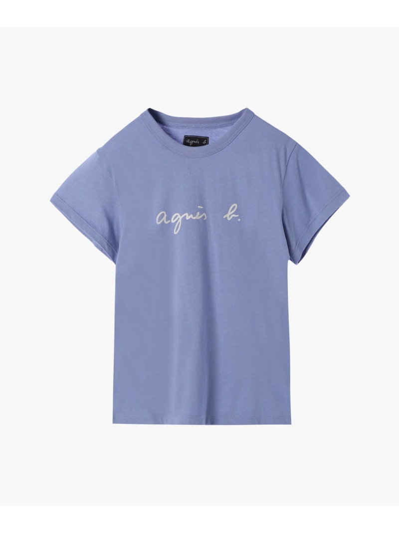 ロゴプリント コットン 半袖Tシャツ \
