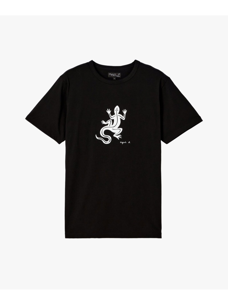 半袖 Tシャツ "Lezard" agnes b. HOMME アニエスベー トップス カットソー・Tシャツ ブラック【送料無料】[ Fashion]｜agnes b.