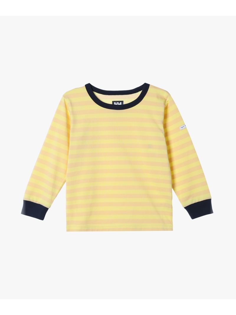 K agnes b. * HH L/S Marine Border Tee agnes b. ENFANT アニエスベー トップス カットソー・ティーシャツ 黄み【貨物輸送無料】[ Fashion] トップス-キッズファッション-Tシャツ・カットソー