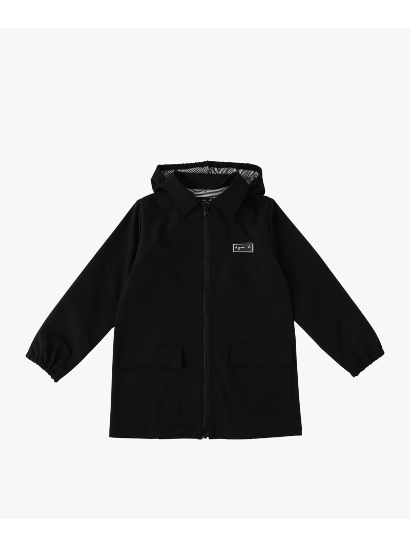 キッズ レインパーカー agnes b. ENFANT アニエスベー トップス パーカー・フーディー ブラック【送料無料】[ Fashion]｜agnes b.