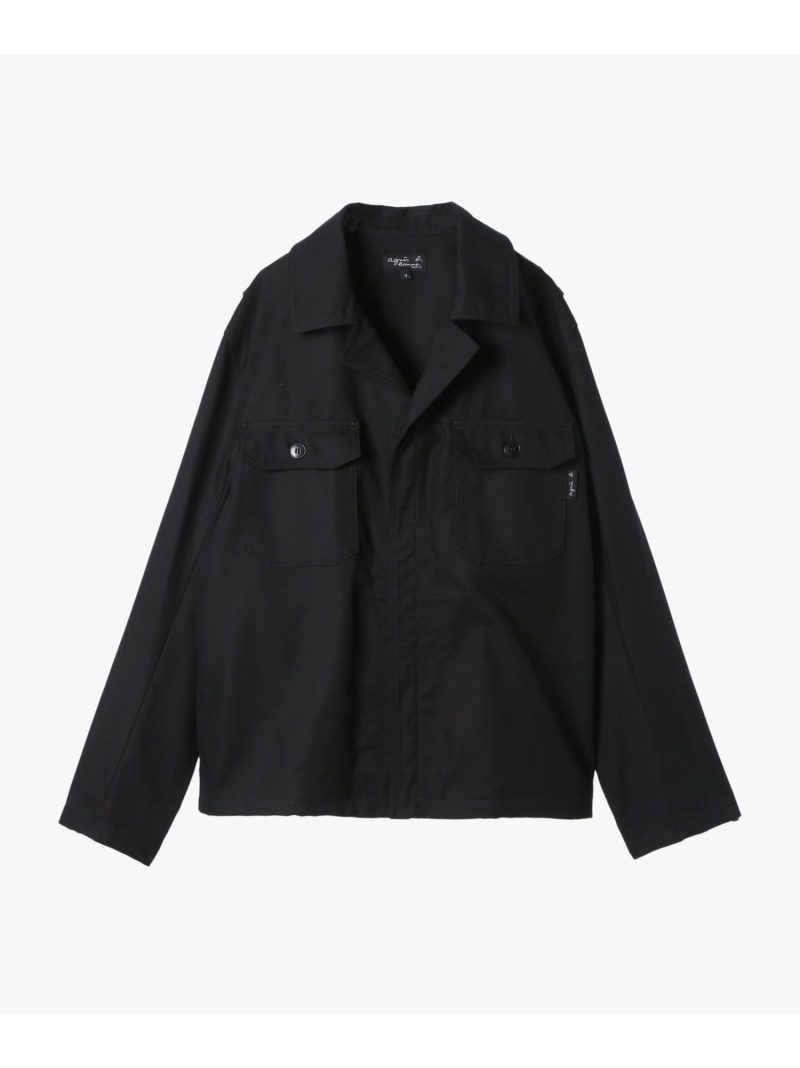【SALE／46%OFF】メンズ コットン オーバーシャツ agnes b. HOMME アニエスベー トップス シャツ・ブラウス ブラック【RBA_E】【送料無料】[ Fashion]｜agnes b.