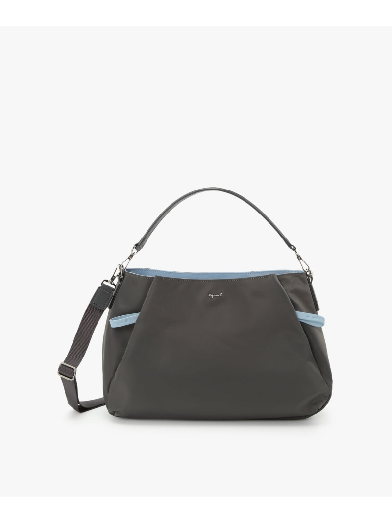 ナイロン 2way ショルダーバッグ OAS14-03 agnes b. VOYAGE アニエスベー バッグ ショルダーバッグ グレー【送料無料】[ Fashion]