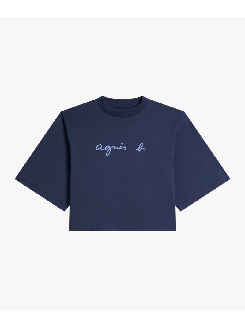 ロゴ コットン 5分袖 Tシャツ \