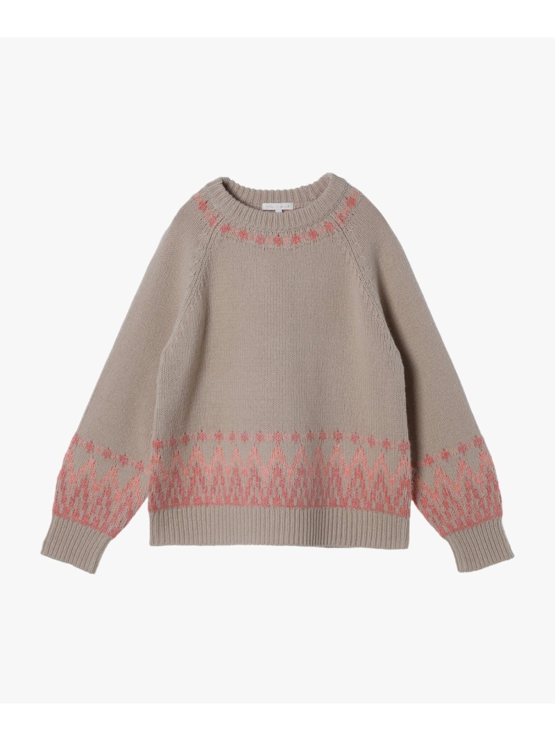 【SALE／40%OFF】【Outlet】ノルディック ニット プルオーバー To b. by agnes b. アニエスベー トップス ニット ベージュ【RBA_E】【送料無料】[ Fashion]｜agnes b.