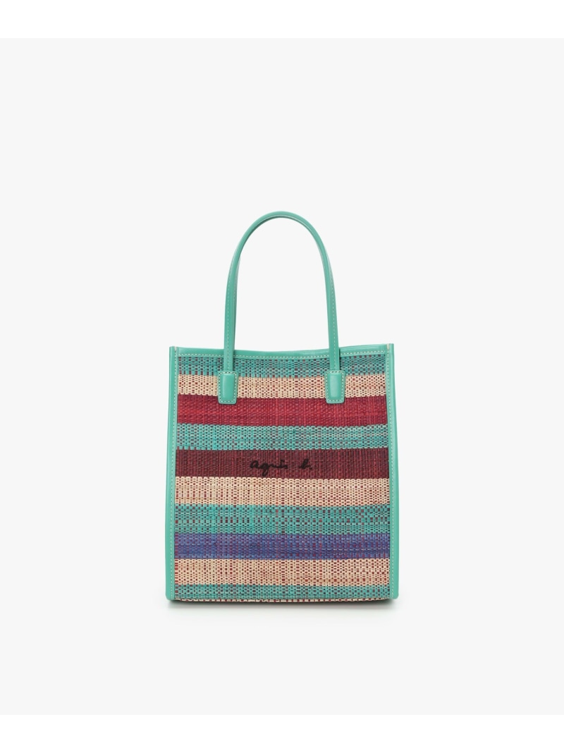 ラフィア スモール トートバッグ (WAX35-01) agnes b. VOYAGE アニエスベー バッグ トートバッグ グリーン【送料無料】[ Fashion]