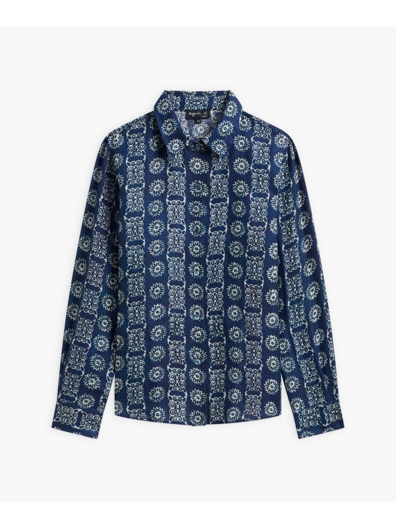 【SALE／60%OFF】IDJ5 CHEMISE ブラウス agnes b. FEMME アニエスベー トップス シャツ・ブラウス ブルー【RBA_E】【送料無料】[ Fashion]｜agnes b.