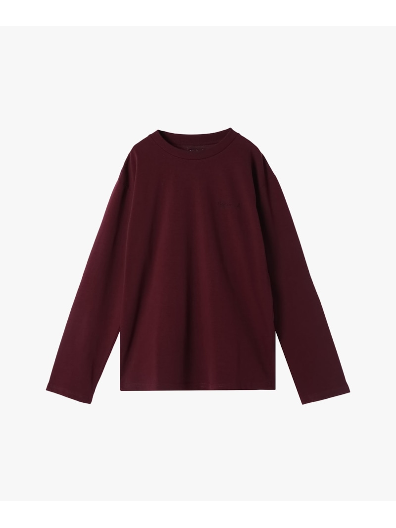 【SALE／30%OFF】メンズ ロゴタイプ 刷り上げる 綿織物 長袖 プルオーバー \"Christof\"" agnes b. HOMME アニエスベー トップス カットソー・プルオーバー ぶどう酒赤いこと【RBA_E】【貨物輸送無料】[ Fashion]"