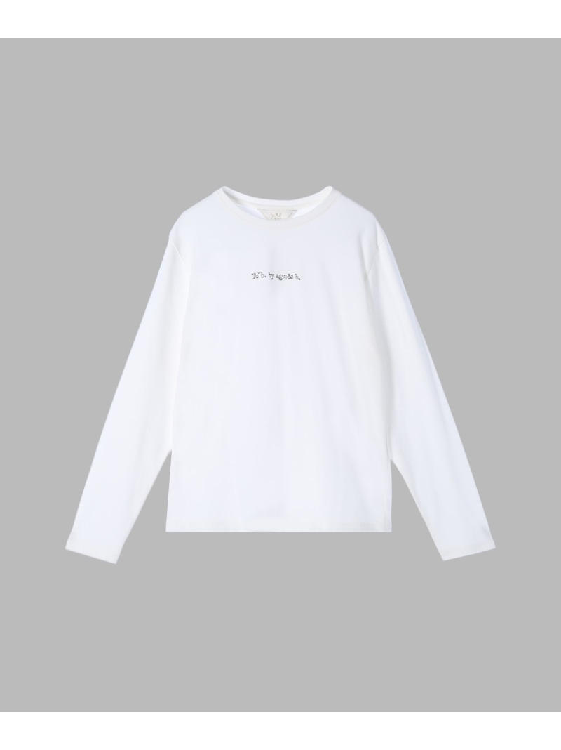 楽天市場】ロゴプリント コットン 長袖 Tシャツ 