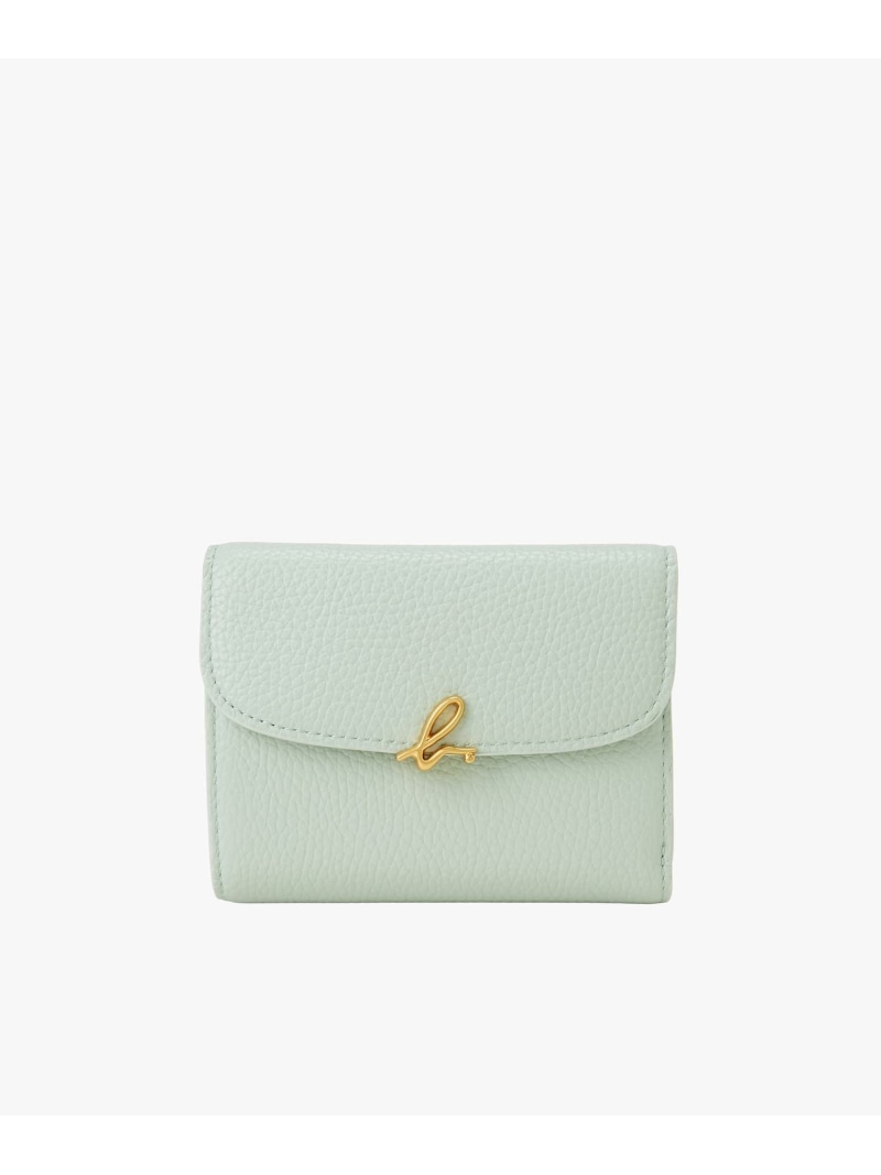 レザー 三つ折り ウォレット "The b. "ABW02-01 agnes b. VOYAGE アニエスベー 財布・ポーチ・ケース 財布 ブルー【送料無料】[ Fashion]｜agnes b.