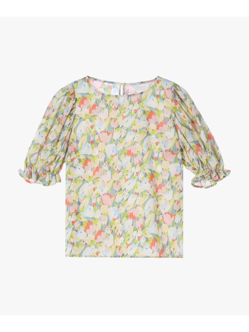 【SALE／55%OFF】チューリッププリントブラウス To b. by agnes b. アニエスベー トップス シャツ・ブラウス イエロー【RBA_E】【送料無料】[ Fashion]｜agnes b.