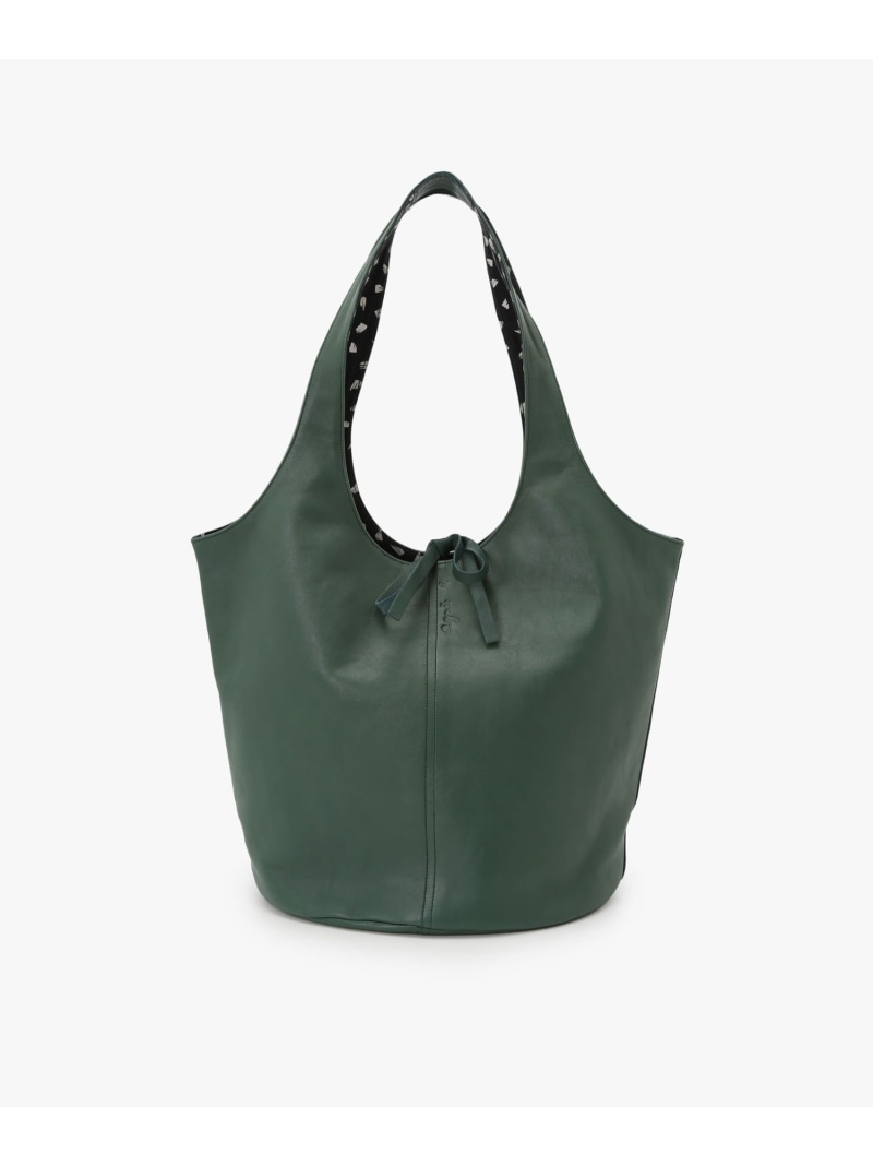 ラムスキンレザー トートバッグ "Stala" agnes b. FEMME アニエスベー バッグ トートバッグ グリーン【送料無料】[ Fashion]｜agnes b.