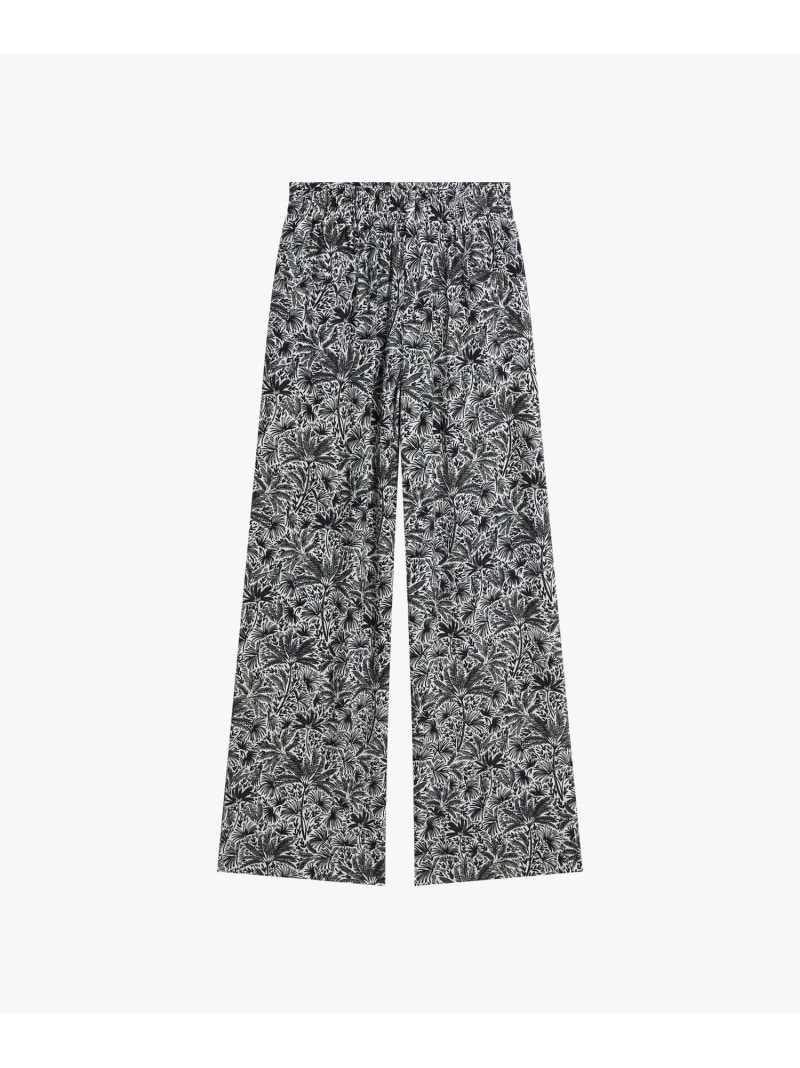 【SALE／30%OFF】プリント ワイドパンツ "New Moulin" agnes b. FEMME アニエスベー パンツ その他のパンツ ブラック【RBA_E】【送料無料】[ Fashion]｜agnes b. 23,100円