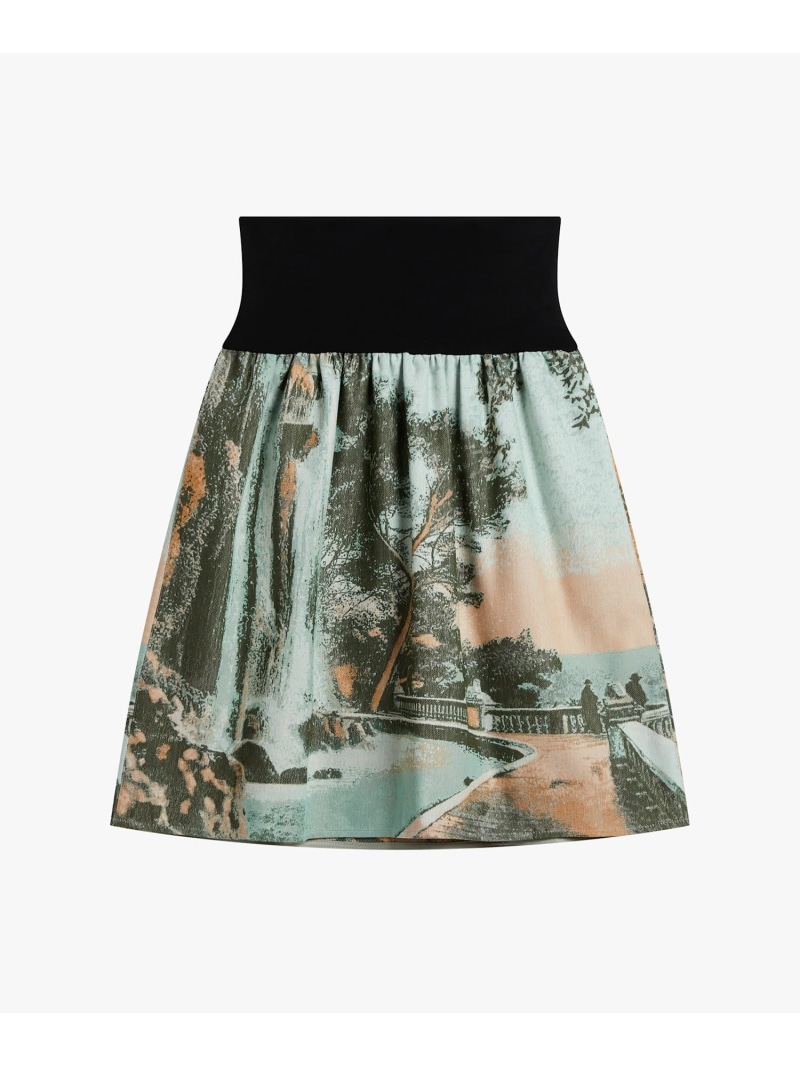 【SALE／37%OFF】ジャカード フレア スカート "Celena" agnes b. FEMME アニエスベー スカート その他のスカート グリーン【RBA_E】【送料無料】[ Fashion]｜agnes b.