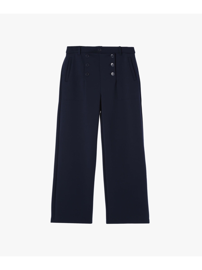 【SALE／40%OFF】フロントボタン ハイウエスト パンツ \