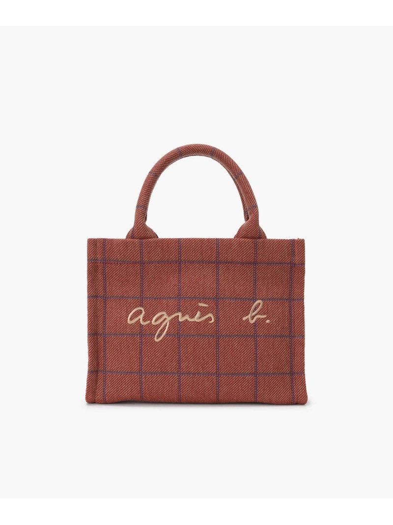 楽天市場】チェック ラージ トートバッグ ZAX03-01 agnes b. VOYAGE