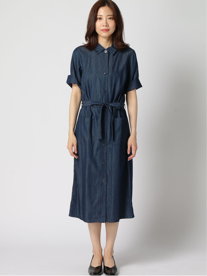 Agnes B Femme W Tn45 Robe ドレス Agnes B Femme アニエスベー ワンピース シャツワンピース ネイビー 送料無料 Rakuten Fashion Psicologosancora Es