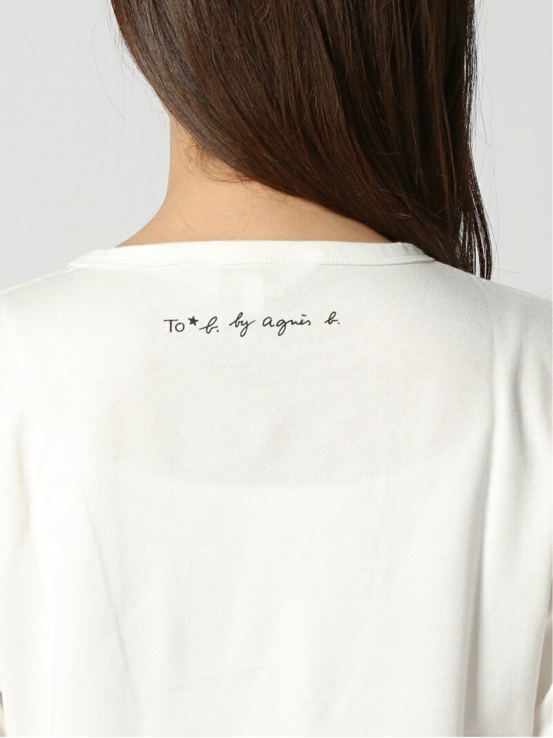 To B By Agnes B W Wg29 Tシャツ Agnes B アニエスベー カットソー Tシャツ ホワイト ブラック 送料無料 Rakuten Fashion Bayleafkitchen Co Uk