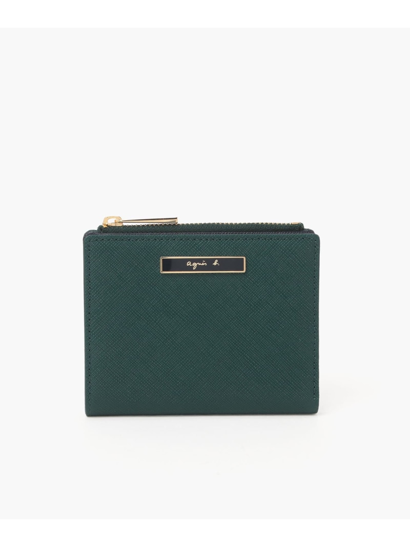 レザー二つ折りウォレット\"Erika\"  QAW05-14 agnes b. VOYAGE アニエスベー 財布・ポーチ・ケース 財布 ブルー【送料無料】[ Fashion]